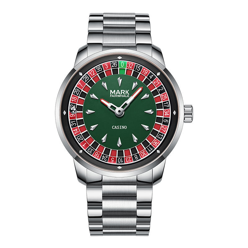 Rouletto™ Casino Watch – Elegancki Zegarek Unisex z Motywem Ruletki