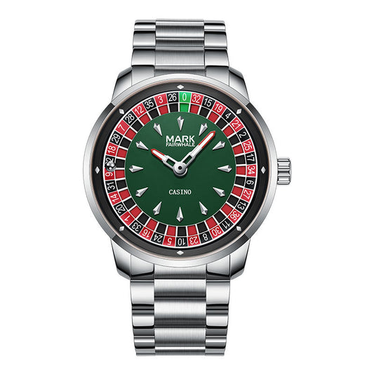 Rouletto™ Casino Watch – Elegancki Zegarek Unisex z Motywem Ruletki